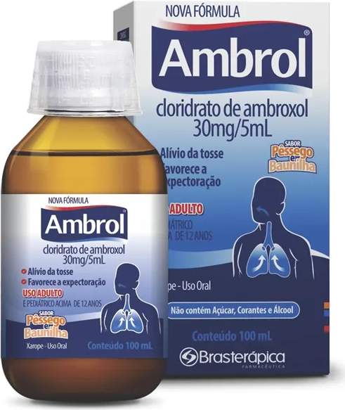 XAROPE AMBROXOL 30MG 100ML  - AMBROL -  BRASTERAPICA