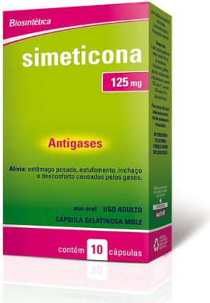 SIMETICONA 125MG CX 10 CAPS ACHE