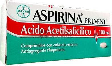 ASPIRINA PREVENT 100MG CX 30 COMP BAYER