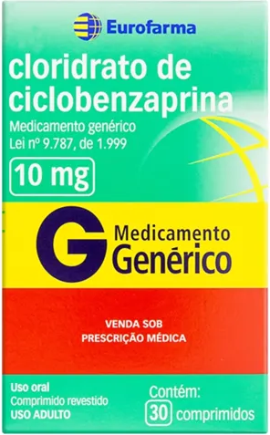 CICLOBENZAPRINA 10MG CX 30 COMP EUROFARMA
