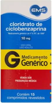 CICLOBENZAPRINA 10MG CX 15 COMP EMS