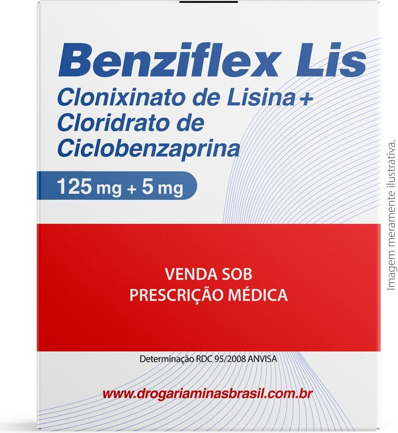 BENZIFLEX LIS 125+5MG CX 15 COMP EMS MARCAS