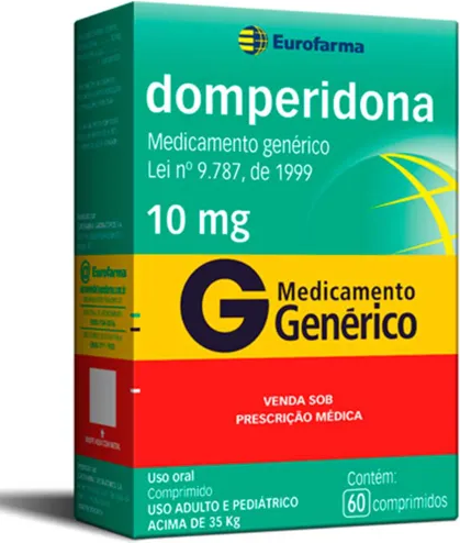DOMPERIDONA 10MG CX 60 COMP EUROFARMA