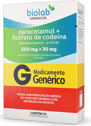 PARACETAMOL + COD CX 36 COMP BIOLAB