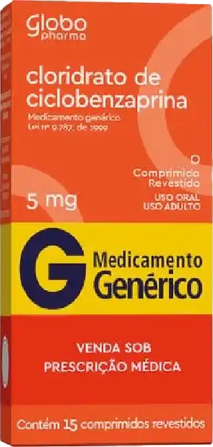 CICLOBENZAPRINA 5MG CX 30 COMP GLOBO