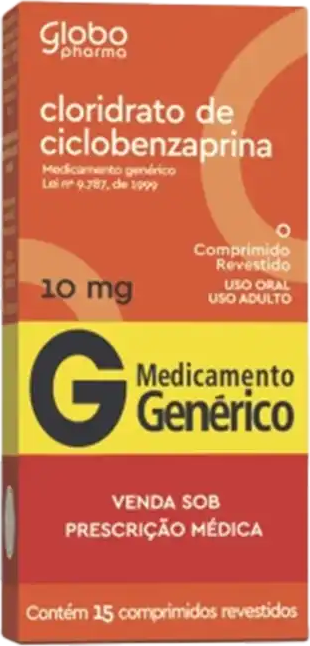 CICLOBENZAPRINA 10MG CX 15 COMP GLOBO
