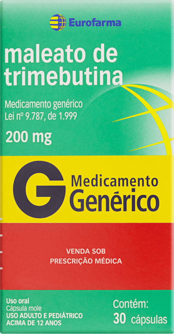 TRIMEBUTINA 200MG CX 30 CAPS EUROFARMA