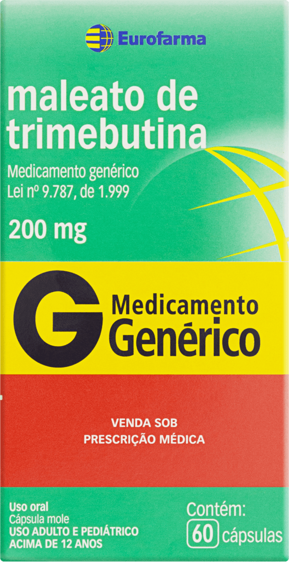 TRIMEBUTINA 200MG CX 60 CAPS EUROFARMA
