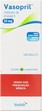 VASOPRIL 10MG CX 30 COMP BIOLAB