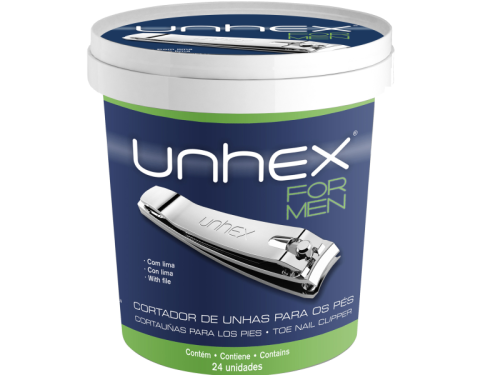CORTADOR DE UNHAS C/24 GRANDE P/PE POTE UNHEX