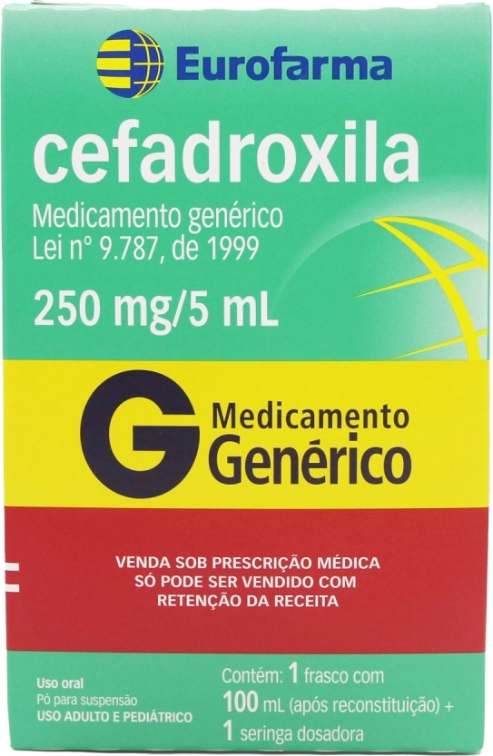 CEFADROXILA 250MG 100ML EUROFARMA