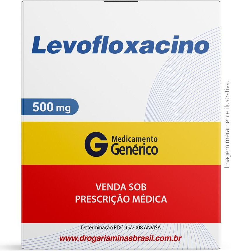 LEVOFLOXACINO 500MG CX 7 COMP EUROFARMA