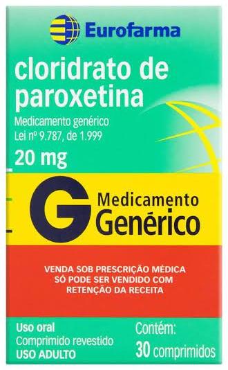 PAROXETINA 20MG CX 30 COMP EUROFARMA