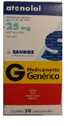 ATENOLOL 25MG CX 30 COMP SANDOZ
