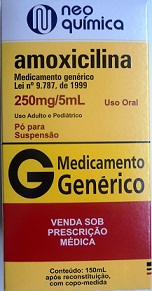AMOXICILINA 250MG 150ML NEO QUIMICA