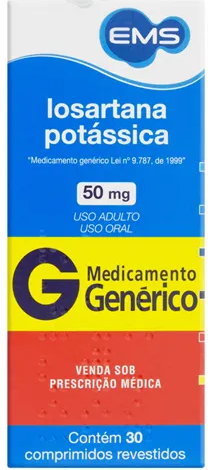 LOSARTANA 50MG CX 30 COMP EMS