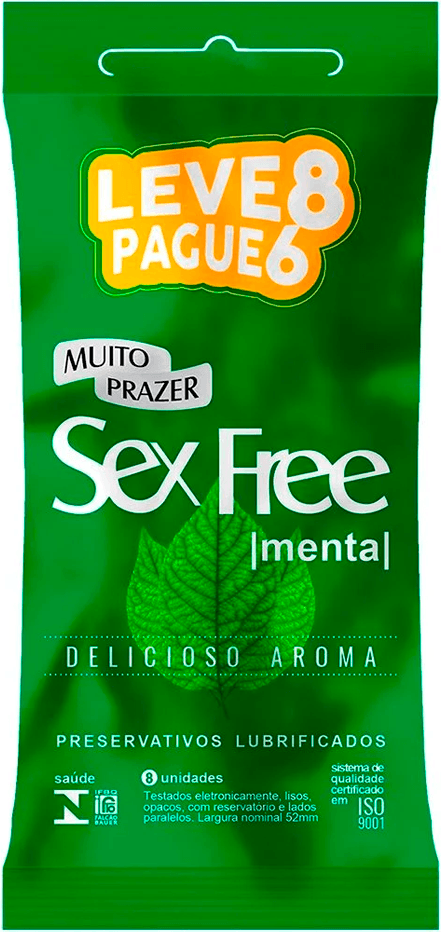 PRES SEX FREE MASC. MENTA LEVE 8 PAGUE 6