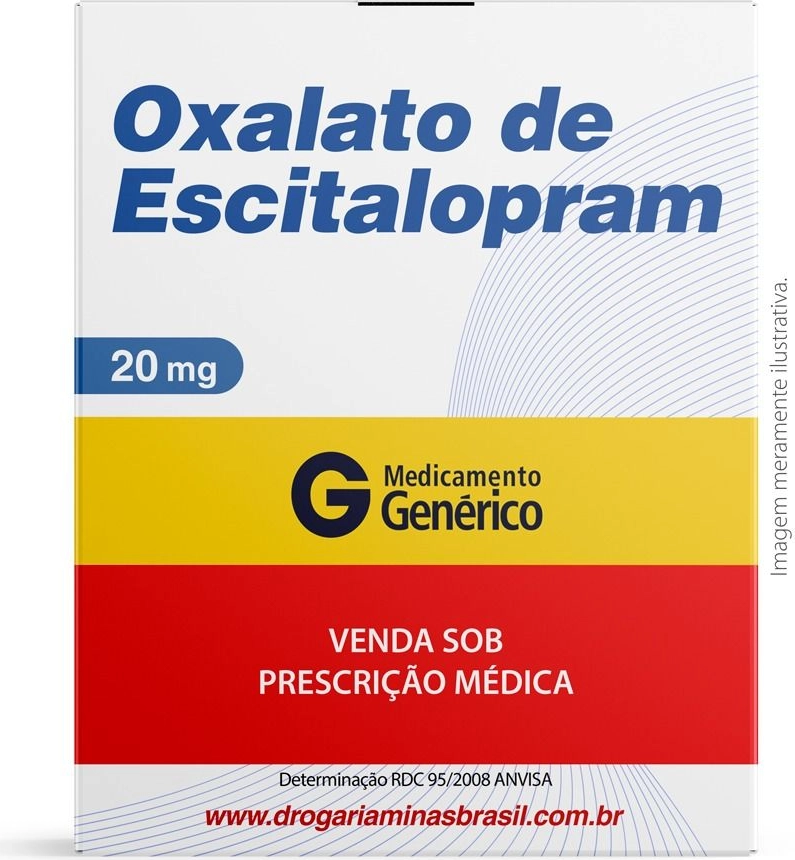 ESCITALOPRAM 20MG CX 30 COMP EMS