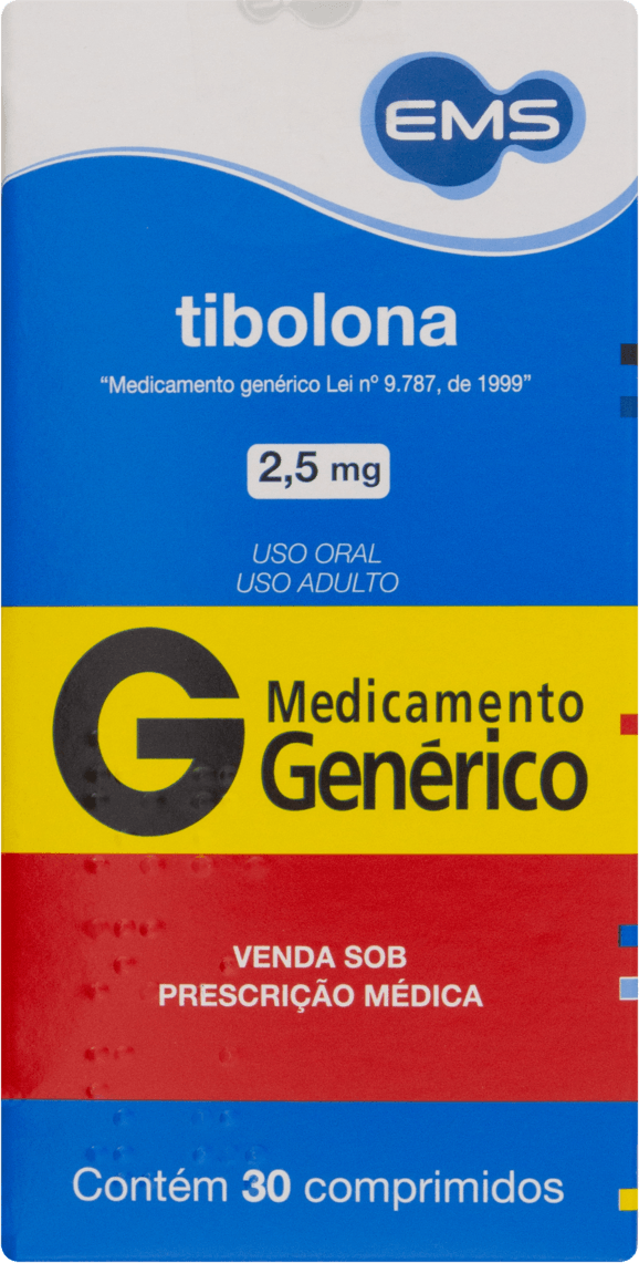 TIBOLONA 2,5MG CX 30 COMP EMS