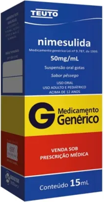 NIMESULIDA 50MG GTS 15ML TEUTO