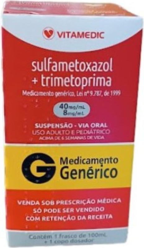 SULFAMETOXAZOL+TRIMETOPRIMA 40+8MG OR100ML VITAMEDIC