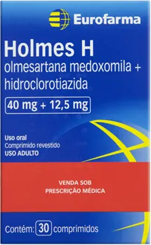 HOLMES H 40+12,5MG CX 30 COMP EUROFARMA