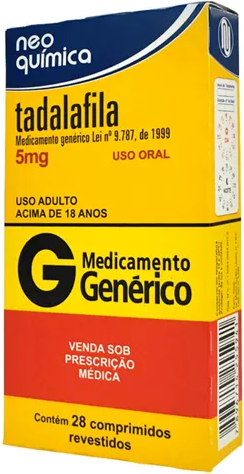 TADALAFILA 5MG CX 28 COMP NEO QUIMICA