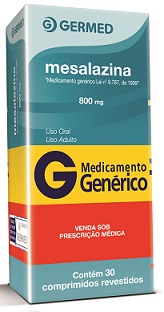 MESALAZINA 800MG CX 30 COMP GERMED