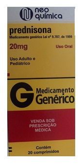 PREDNISONA 20MG CX 20 COMP NEO QUIMICA