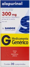 ALOPURINOL 300MG CX 30 COMP NOVARTIS