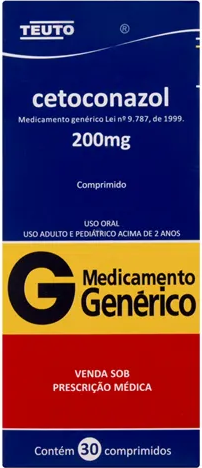 CETOCONAZOL 200MG CX 30 COMP - LOZAN -  TEUTO