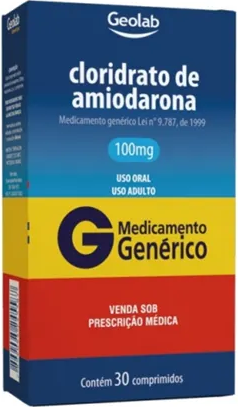 AMIODARONA 100MG CX 30 COMP GEOLAB