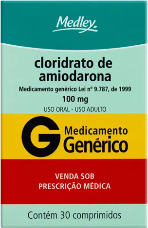 AMIODARONA 100MG CX 30 COMP MEDLEY