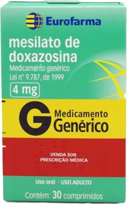 DOXAZOSINA 4MG CX 30 COMP EUROFARMA