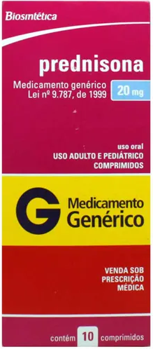 PREDNISONA 20MG CX 10 COMP ACHE
