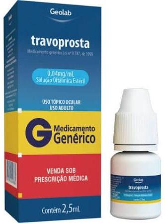TRAVOPROSTA 0,04 MG SOL OFT C/ 2,5 ML GEOLAB