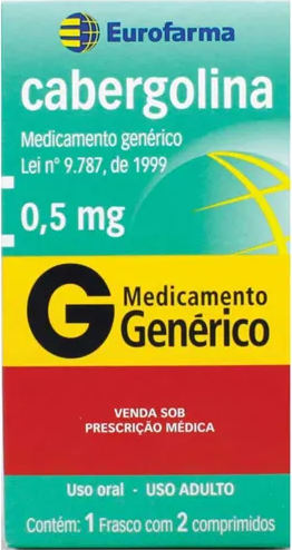 CABERGOLINA 0,5MG 2 COMP EUROFARMA