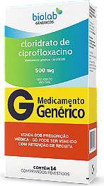 CIPROFLOXACINO 500MG CX 14 COMP BIOLAB