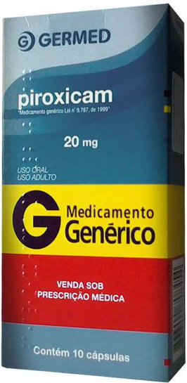 PIROXICAM 20MG CX 10 CAPS GERMED