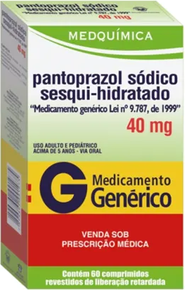PANTOPRAZOL 40MG CX 30 COMP MEDQUIMICA