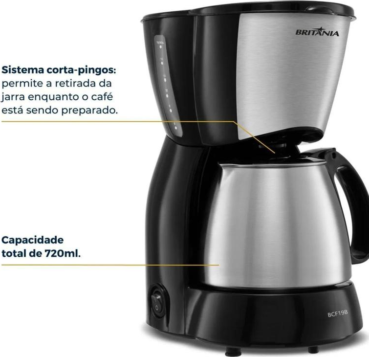 BRINS CAFETEIRA ELETRICA BRITANIA 110V