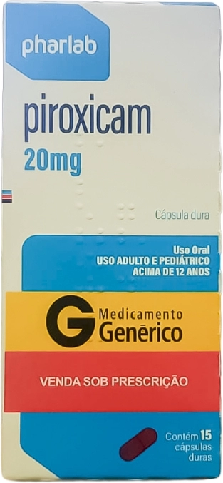 PIROXICAM 20MG - CX C/ 10 CAP