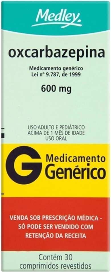 OXCARBAZEPINA 600 MG com CX 60 MEDLEY