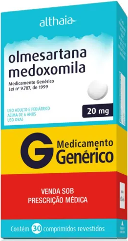 OLMESARTANA 20MG CX 30 COMP ALTHAIA