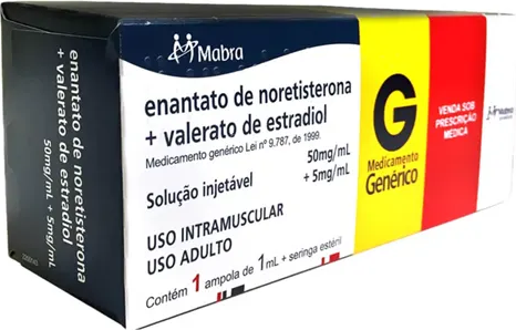 NORETISTERONA+ ESTRADIOL 50+5MG SOL INJ AMP 1ML+SER CIFARMA