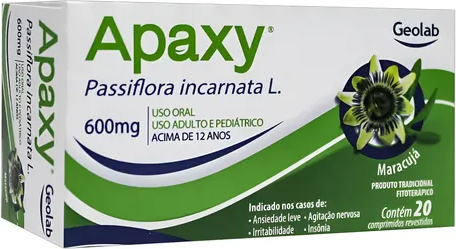 APAXY  - PASSIFLORA - 600MG C/20 COMP GEOLAB