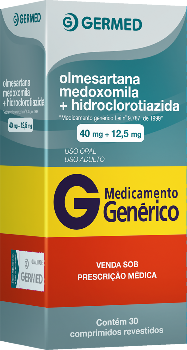 OLMESARTANA+HIDRO 40MG+25MG CX 30 COMP GERMED