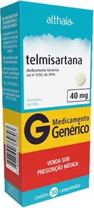TELMISARTANA 40MG CX 30 COMP ALTHAIA