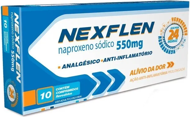 NAPROXENO 550MG CX 10 COMP - NEXFLEN  - LEGRAND