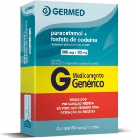 PARACETAMOL + COD CX 24 COMP GERMED